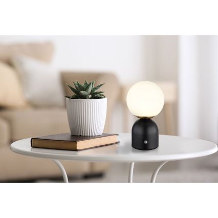 Globo - LED Ściemnialna dotykowa lampa stołowa LED/2W/5V 2700/4000/65000K 1800 mAh czarna