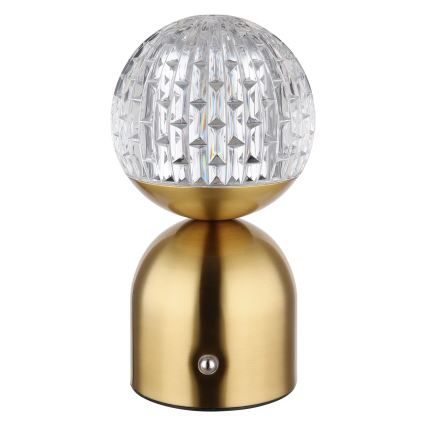 Globo - LED Ściemnialna dotykowa lampa stołowa LED/2,5W/3,7V 2700/4000/6500K 1800 mAh USB mosiądz