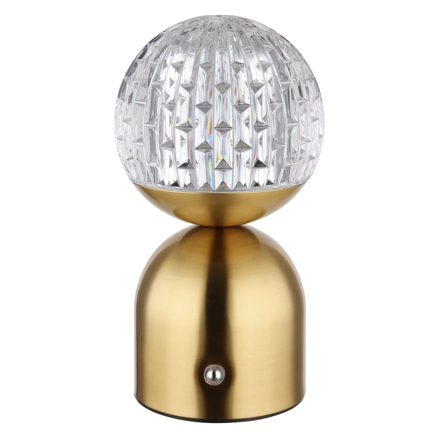 Globo - LED Ściemnialna dotykowa lampa stołowa LED/2,5W/3,7V 2700/4000/6500K 1800 mAh USB mosiądz