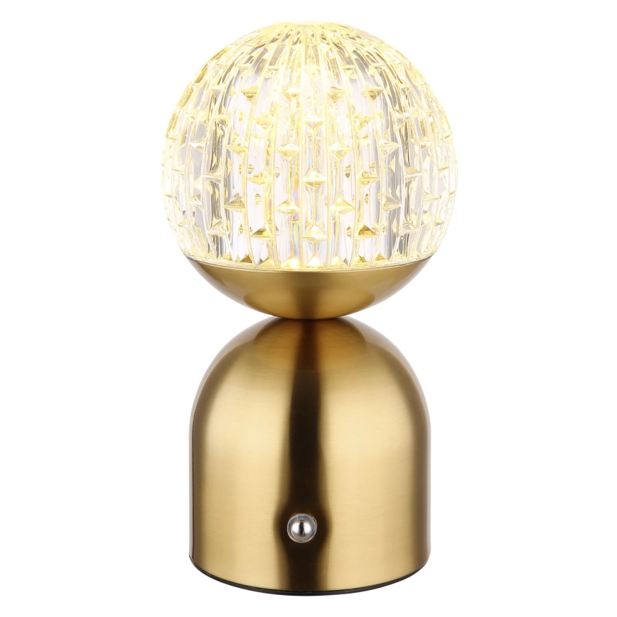 Globo - LED Ściemnialna dotykowa lampa stołowa LED/2,5W/3,7V 2700/4000/6500K 1800 mAh USB mosiądz