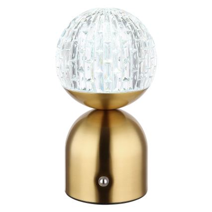 Globo - LED Ściemnialna dotykowa lampa stołowa LED/2,5W/3,7V 2700/4000/6500K 1800 mAh USB mosiądz