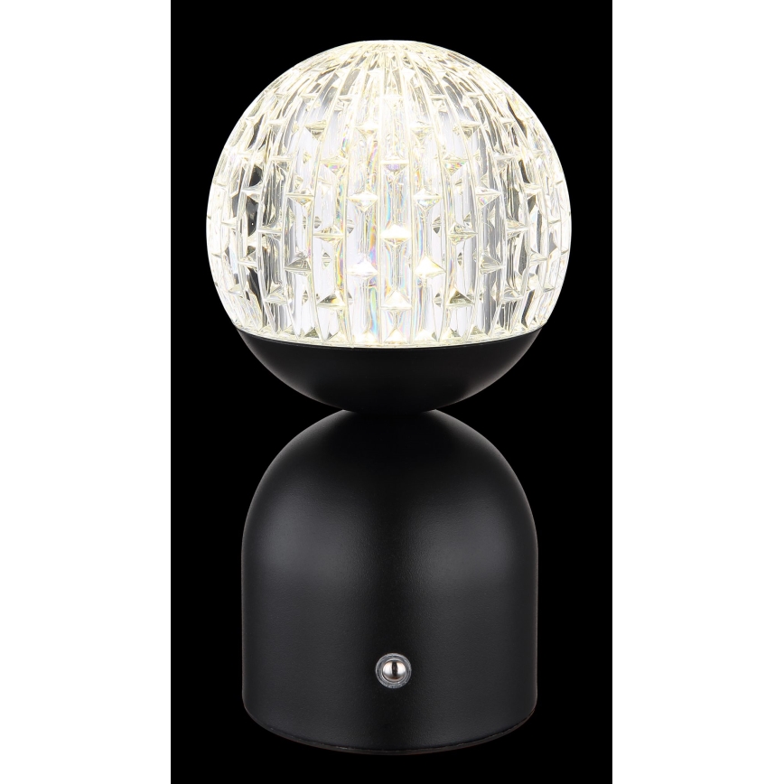 Globo - LED Ściemnialna dotykowa lampa stołowa LED/2W/5V 2700/4000/6500K 1800 mAh czarna
