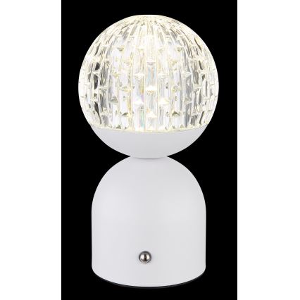 Globo - LED Ściemnialna dotykowa lampa stołowa LED/2W/5V 2700/4000/65000K 1800 mAh biała