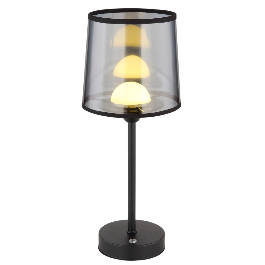 Globo - LED Ściemnialna akumulatorowa dotykowa lampka stołowa LED/2,5W/3,7V 2700/4000/6500K 1800 mAh czarna