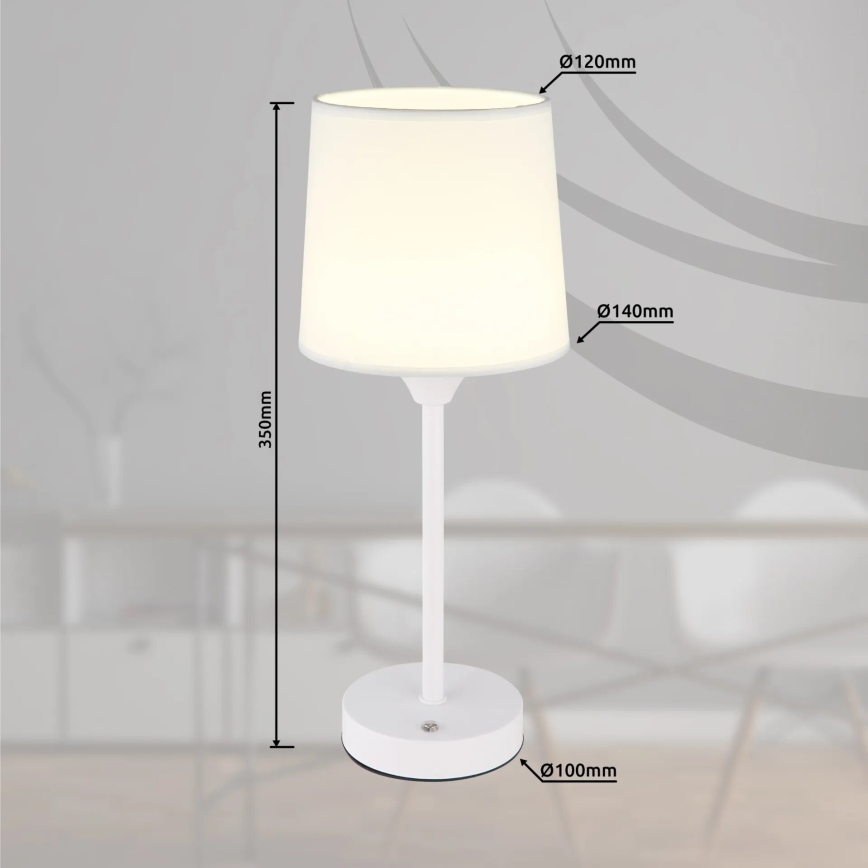 Globo - LED Ściemnialna akumulatorowa dotykowa lampka stołowa LED/2,5W/3,7V 2700/4000/6500K 1800 mAh biała