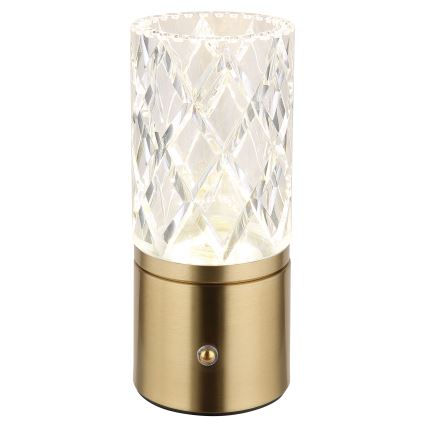 Globo - LED Ściemnialna dotykowa lampa stołowa LED/2,5W/3,7V 2700K/4000K/6500K 1800 mAh USB złoty