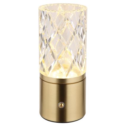 Globo - LED Ściemnialna dotykowa lampa stołowa LED/2,5W/3,7V 2700K/4000K/6500K 1800 mAh USB złoty