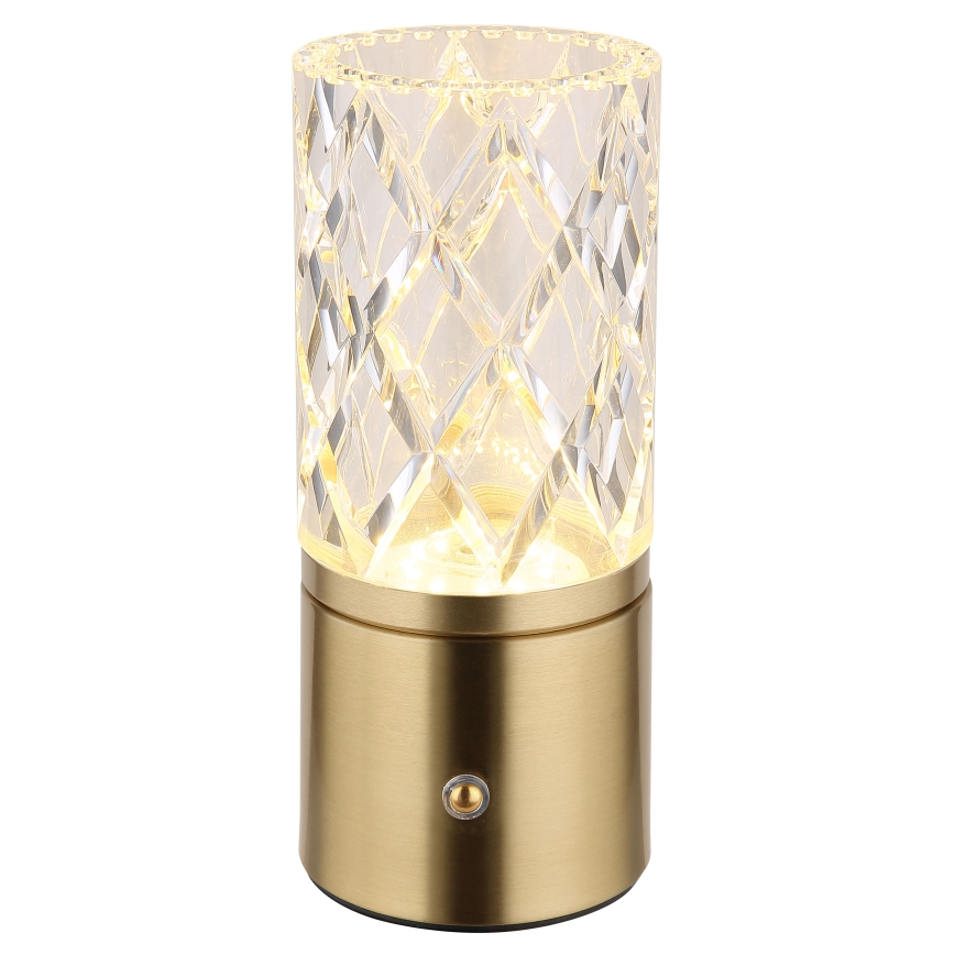 Globo - LED Ściemnialna dotykowa lampa stołowa LED/2,5W/3,7V 2700K/4000K/6500K 1800 mAh USB złoty