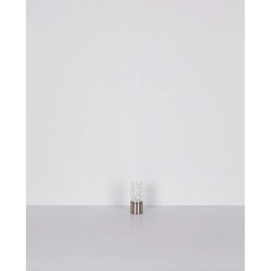 Globo - LED dotykowa lampa stołowa ściemnialna LED/2,5W/3,7V 2700K/4000K/6500K 1800 mAh USB matowy chrom