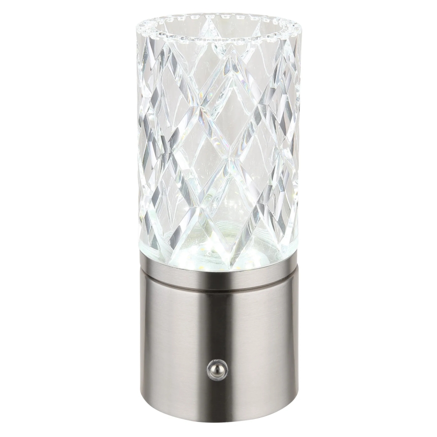 Globo - LED dotykowa lampa stołowa ściemnialna LED/2,5W/3,7V 2700K/4000K/6500K 1800 mAh USB matowy chrom