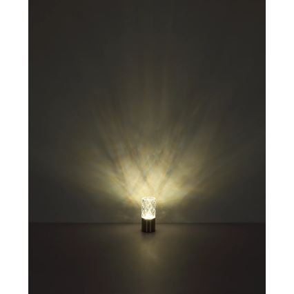 Globo - LED Ściemnialna dotykowa lampa stołowa LED/2,5W/3,7V 2700K/4000K/6500K 1800 mAh USB matowy chrom