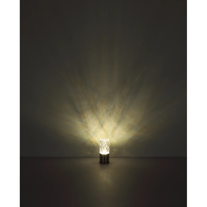 Globo - LED Ściemnialna dotykowa lampa stołowa LED/2,5W/3,7V 2700K/4000K/6500K 1800 mAh USB matowy chrom