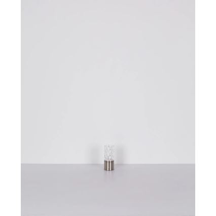 Globo - LED Ściemnialna dotykowa lampa stołowa LED/2,5W/3,7V 2700K/4000K/6500K 1800 mAh USB matowy chrom