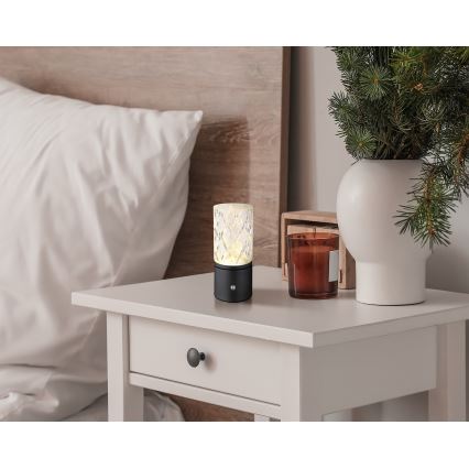 Globo - LED dotykowa lampa stołowa ściemnialna LED/2,5W/3,7V 2700K/4000K/6500K 1800 mAh USB czarna