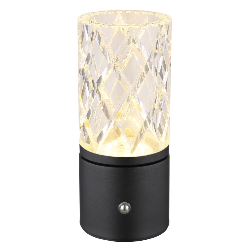 Globo - LED dotykowa lampa stołowa ściemnialna LED/2,5W/3,7V 2700K/4000K/6500K 1800 mAh USB czarna