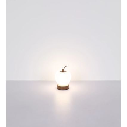 Globo - LED Ściemnialna dotykowa lampa stołowa LED/2W/3,7V 2700K/4000K/6500K 1200 mAh USB brązowy