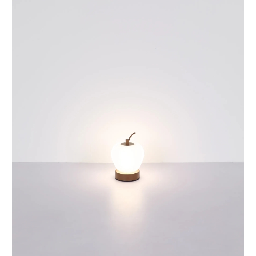 Globo - LED Ściemnialna dotykowa lampa stołowa LED/2W/3,7V 2700K/4000K/6500K 1200 mAh USB brązowy