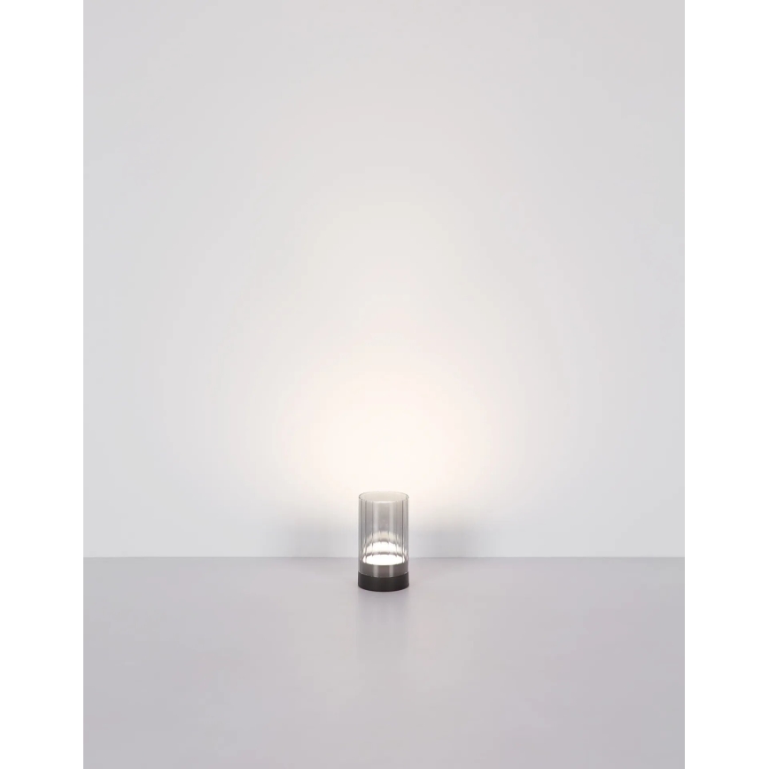 Globo - LED zewnętrzna ściemnialna ładowalna dotykowa lampa stołowa LED/2W/3,7V 2700/4000/6500K 1200mAh IP44 szary