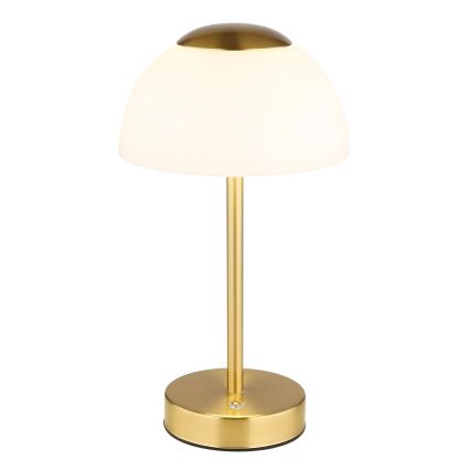 Globo - Ściemnialna, ładowalna lampa stołowa LED/2,5W/5V 1800 mAh 2700K/4000K/6500K mosiądz