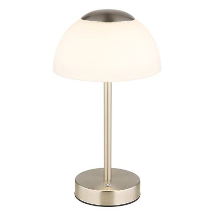 Globo - LED Ściemnialna akumulatorowa lampa stołowa LED/2,5W/5V 1800mAh 2700K/4000K/6500K matowy chrom