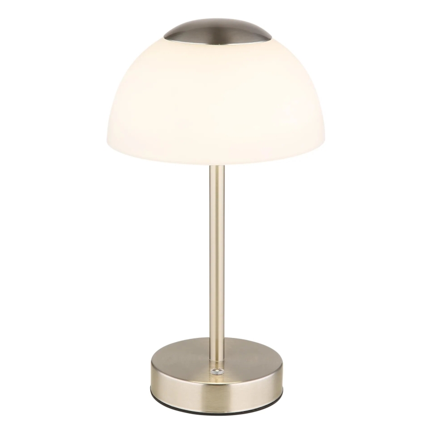 Globo - LED Ściemnialna akumulatorowa lampa stołowa LED/2,5W/5V 1800mAh 2700K/4000K/6500K matowy chrom