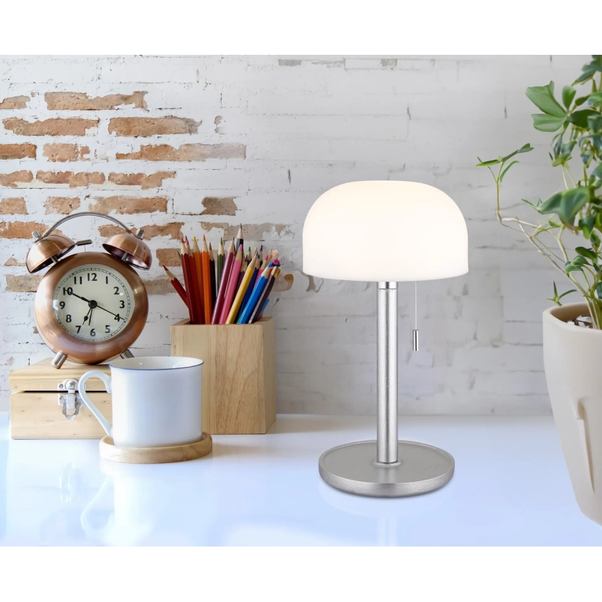 Globo - LED ładowalna lampa stołowa LED/1,5W/3,7V 3000/4200/6000K 1800mAh srebrny