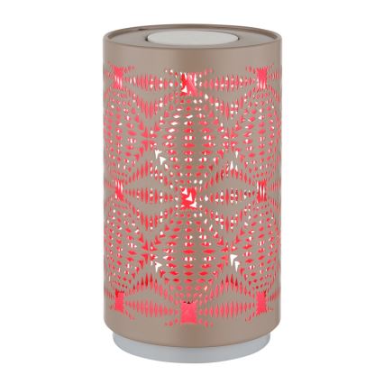 Globo - LED RGB dotykowa lampka biurkowa z ładowaniem LED/1W/5V 500 mAh brązowa