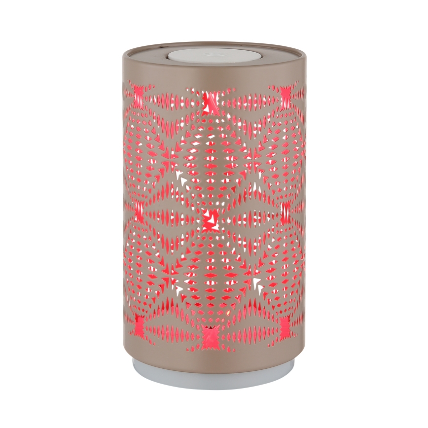 Globo - LED RGB dotykowa lampka biurkowa z ładowaniem LED/1W/5V 500 mAh brązowa