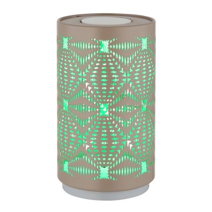 Globo - LED RGB dotykowa lampka biurkowa z ładowaniem LED/1W/5V 500 mAh brązowa