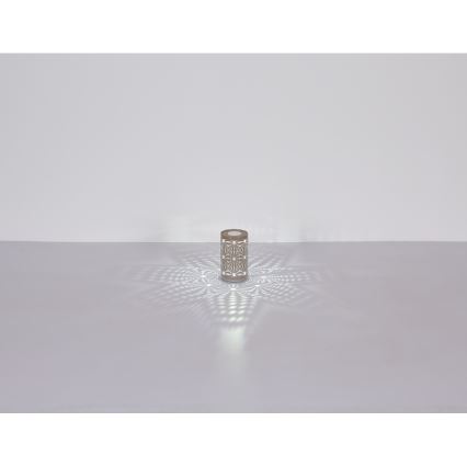Globo - LED RGB dotykowa lampka biurkowa z ładowaniem LED/1W/5V 500 mAh brązowa