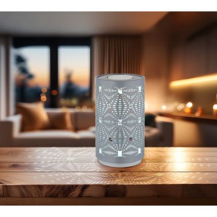 Globo - LED RGB dotykowa ładowalna lampa stołowa LED/1W/5V 500 mAh szara