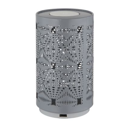 Globo - LED RGB dotykowa ładowalna lampa stołowa LED/1W/5V 500 mAh szara