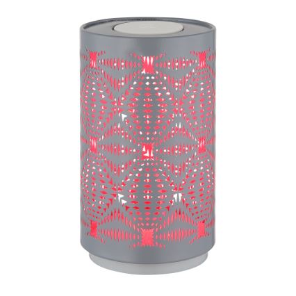 Globo - LED RGB dotykowa ładowalna lampa stołowa LED/1W/5V 500 mAh szara