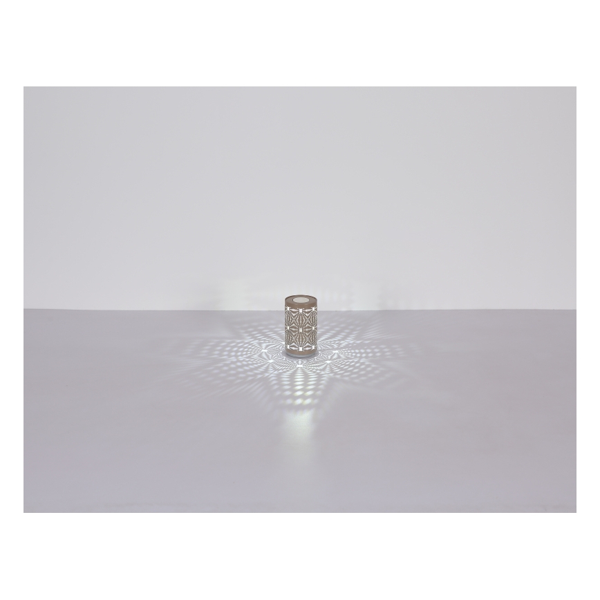 Globo - LED RGB dotykowa ładowalna lampa stołowa LED/1W/5V 500 mAh szara