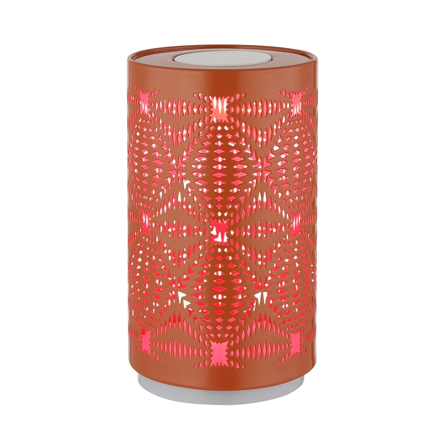 Globo - LED RGB dotykowa lampka biurkowa z ładowaniem LED/1W/5V 500 mAh miedziana