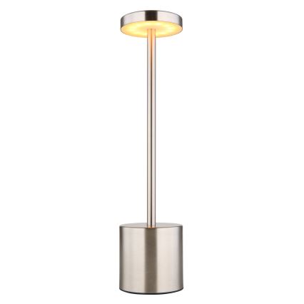 Globo - LED Ściemnialna dotykowa lampa stołowa LED/1,2W/3,7V 2000K/3500K/7000K 1200 mAh USB matowy chrom