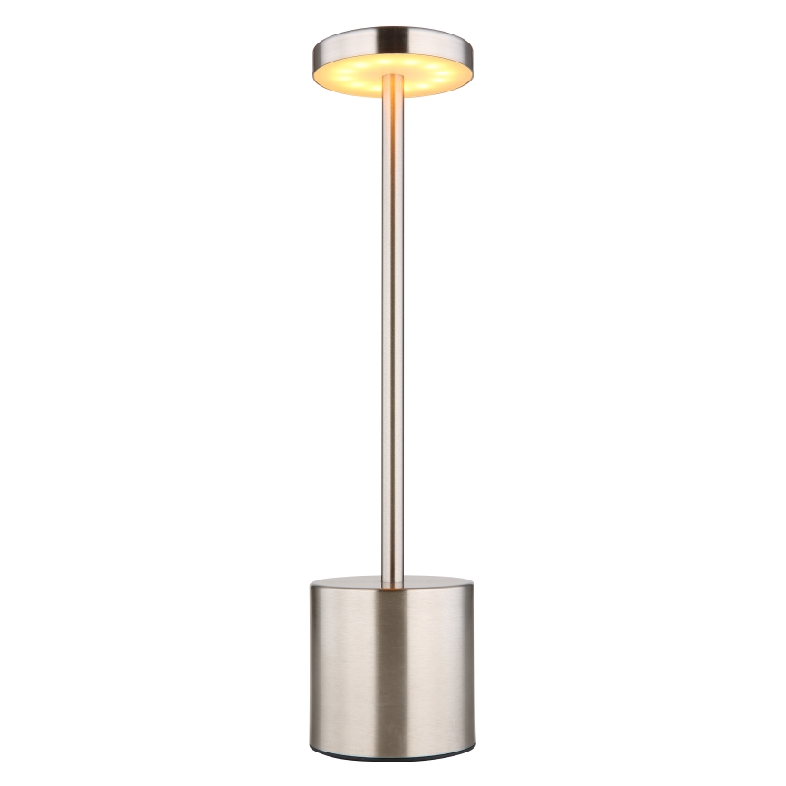Globo - LED Ściemnialna dotykowa lampa stołowa LED/1,2W/3,7V 2000K/3500K/7000K 1200 mAh USB matowy chrom