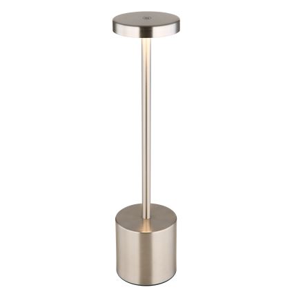 Globo - LED Ściemnialna dotykowa lampa stołowa LED/1,2W/3,7V 2000K/3500K/7000K 1200 mAh USB matowy chrom