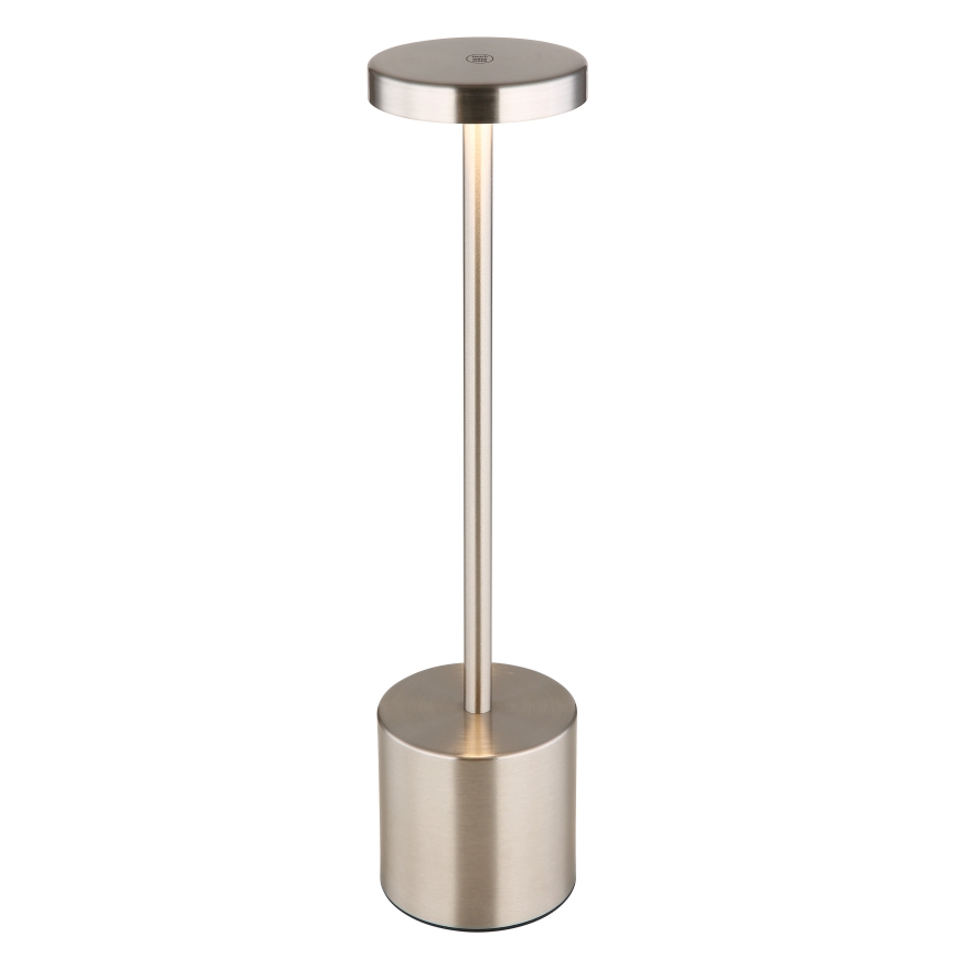 Globo - LED Ściemnialna dotykowa lampa stołowa LED/1,2W/3,7V 2000K/3500K/7000K 1200 mAh USB matowy chrom