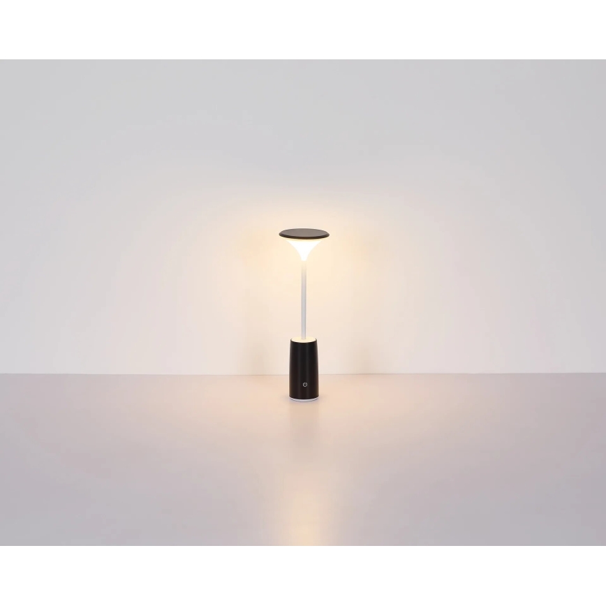 Globo - LED Ściemnialna akumulatorowa dotykowa lampka stołowa LED/1,2W/3,7V 3000K 1500mAh czarna