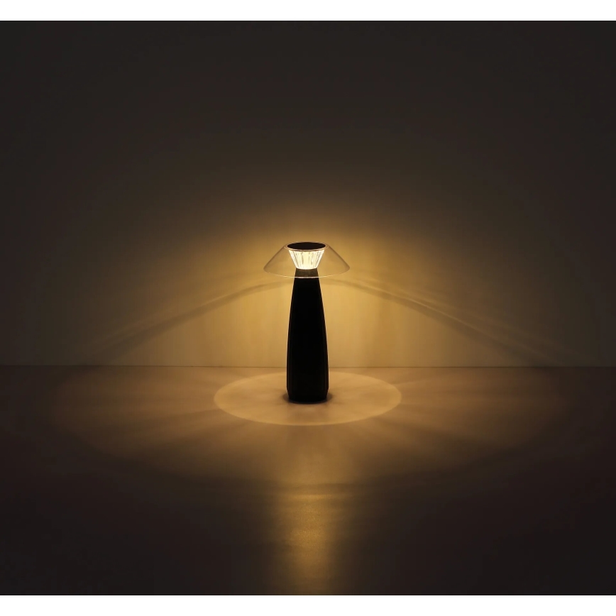 Globo - LED Ściemnialna akumulatorowa dotykowa lampa stołowa LED/1W/3,7V 3000K 1200mAh czarna