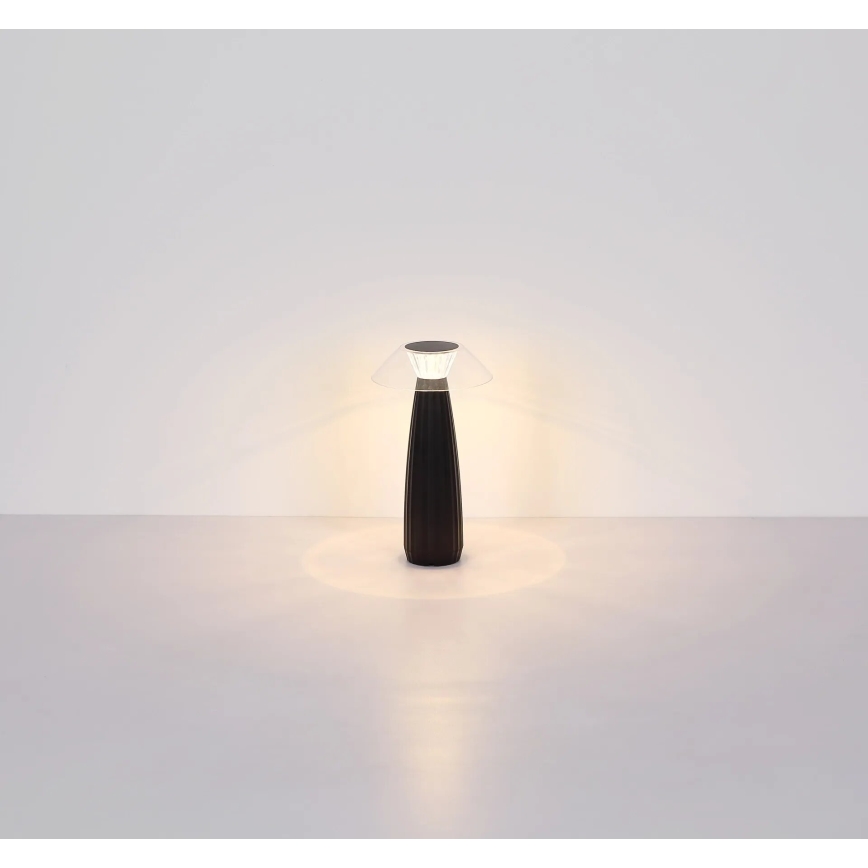 Globo - LED Ściemnialna akumulatorowa dotykowa lampa stołowa LED/1W/3,7V 3000K 1200mAh czarna
