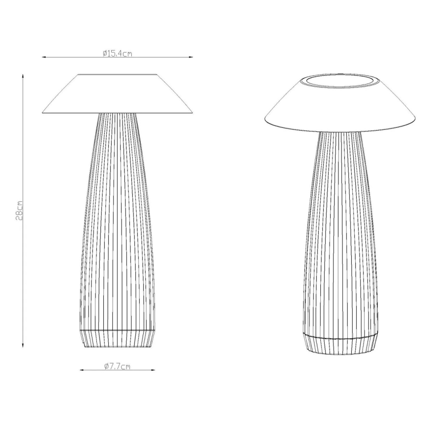 Globo - LED Ściemnialna akumulatorowa dotykowa lampa stołowa LED/1W/3,7V 3000K 1200mAh biała