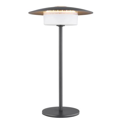 Globo - LED Zewnętrzna akumulatorowa dotykowa lampa stołowa LED/3W/3,7V 1800/2700/3000K IP44 1800 mAh szara