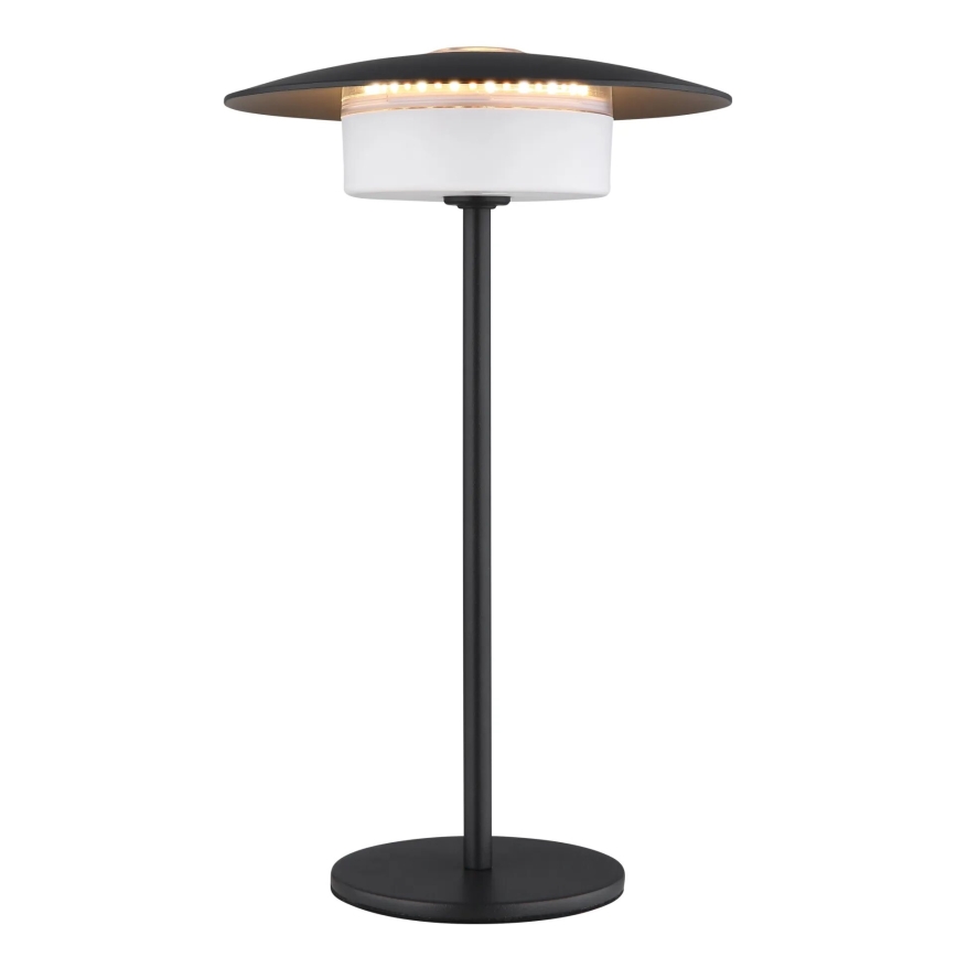 Globo - LED Zewnętrzna akumulatorowa dotykowa lampa stołowa LED/3W/3,7V 1800/2700/3000K IP44 1800 mAh czarna