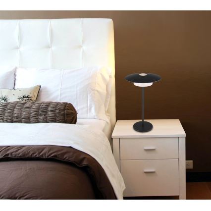 Globo - LED zewnętrzna ładowalna lampa stołowa dotykowa LED/3W/3,7V 1800/2700/3000K IP44 1800 mAh czarna