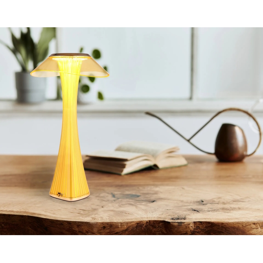 Globo - LED Ściemnialna akumulatorowa lampa stołowa LED/2,5W/3,7V 1200mAh 2700K/4500K/6500K złoty