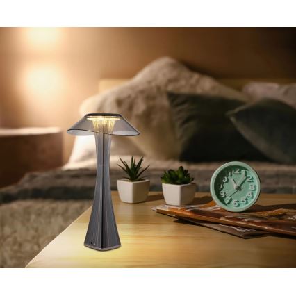 Globo - LED Ściemnialna akumulatorowa lampa stołowa LED/2,5W/3,7V 1200mAh 2700K/4500K/6500K czarny