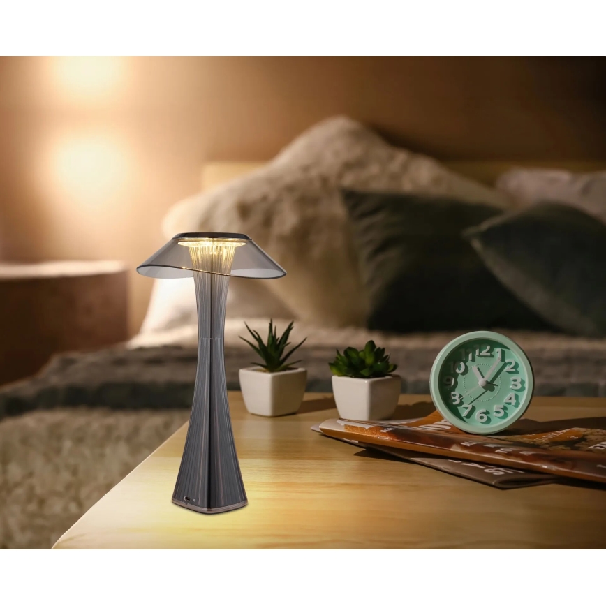 Globo - LED Ściemnialna akumulatorowa lampa stołowa LED/2,5W/3,7V 1200mAh 2700K/4500K/6500K czarny