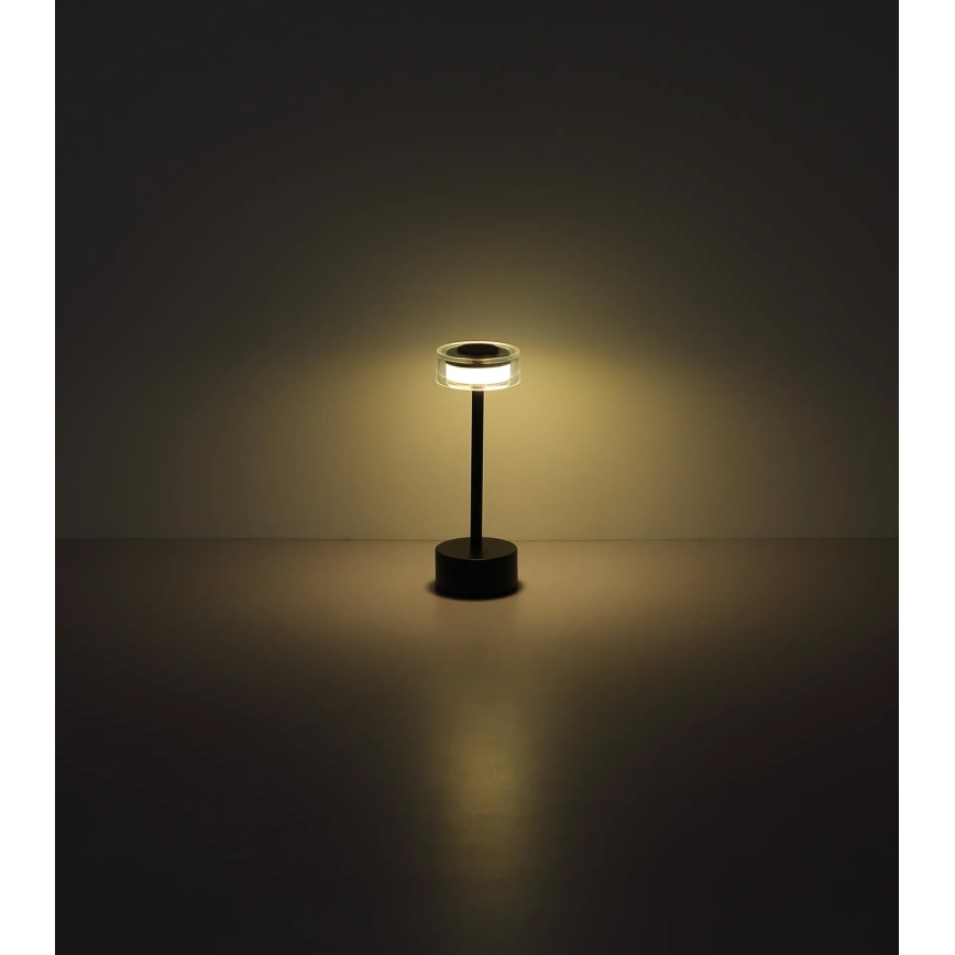 Globo - LED Ściemnialna akumulatorowa dotykowa lampa stołowa LED/2,5W/3,7V 2700/4000/6500K 1800mAh czarna